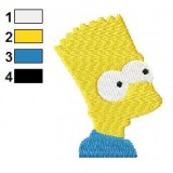 Simple Bart Embroidery Design